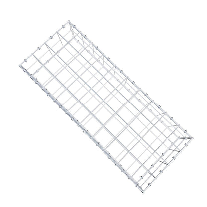 Gabione 100 cm x 20 cm x 40 cm (L x H x T), Maschenweite 10 x 10 cm, Spiralring