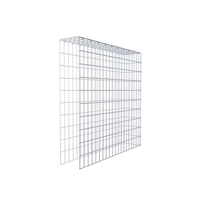 Fourche rapportée type 4 100 cm x 100 cm x 20 cm (L x H x P), mailles 5 cm x 10 cm, anneau en C