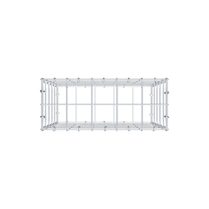 Gabion 50 cm x 50 cm x 20 cm (L x H x P), mailles 10 cm x 10 cm, anneau en C