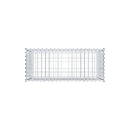 Gabion 100 cm x 60 cm x 40 cm (L x H x D), maskestørrelse 5 cm x 5 cm, spiral