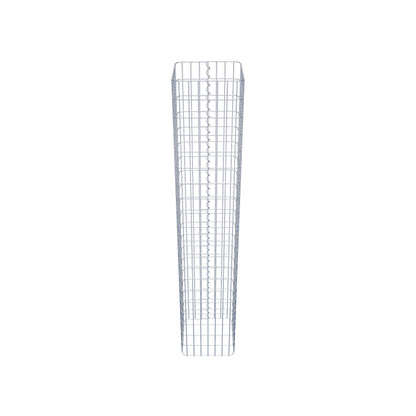 Colonne de gabion carrée 37 cm x 37 cm, 200 cm de hauteur, MW 5 cm x 10 cm