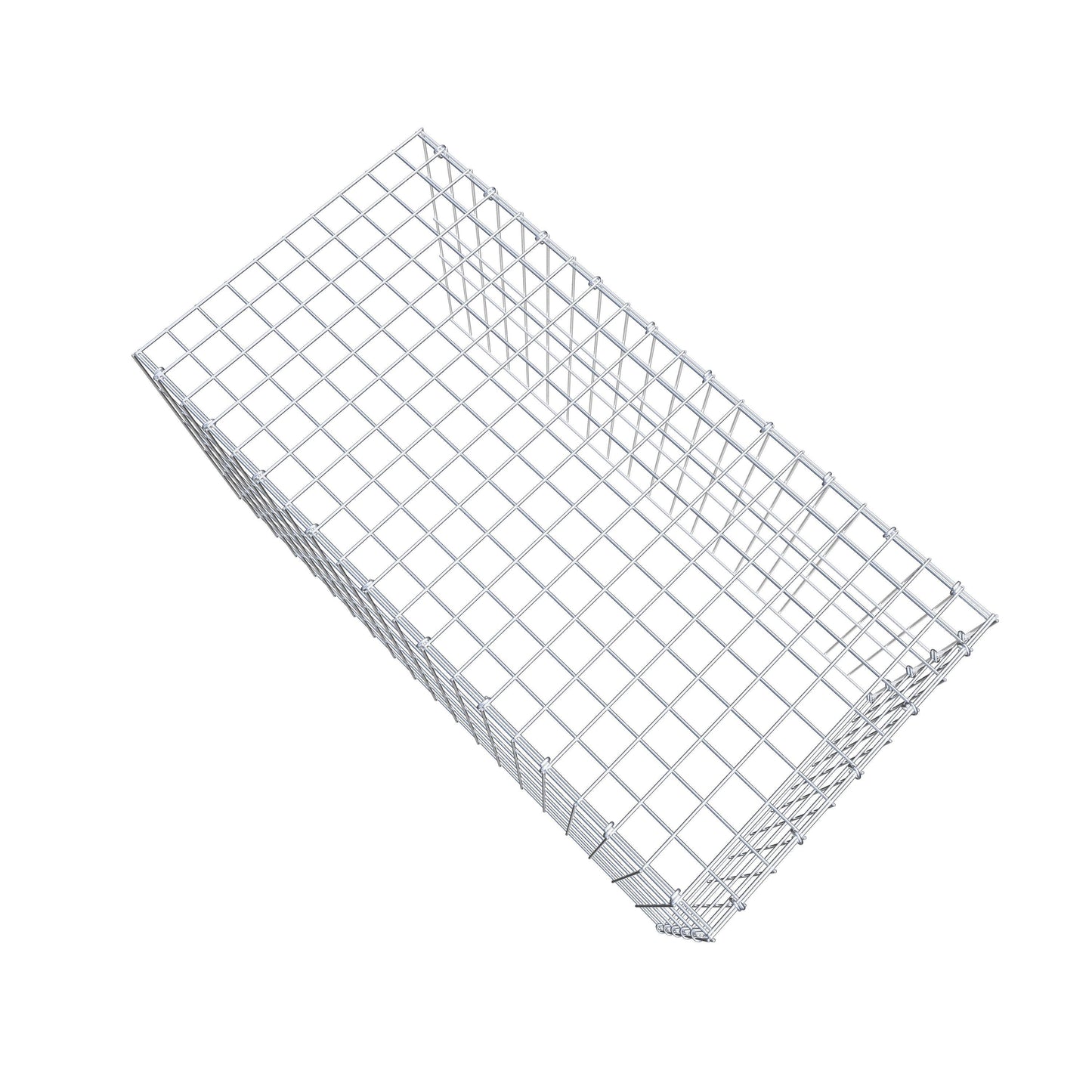 Monteret gabion type 4 100 cm x 50 cm x 50 cm (L x H x D), maskestørrelse 5 cm x 10 cm, C-ring