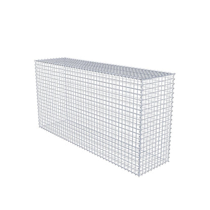Schanskorf 200 cm x 100 cm x 50 cm (L x H x D), maaswijdte 5 cm x 5 cm, spiraalvormig