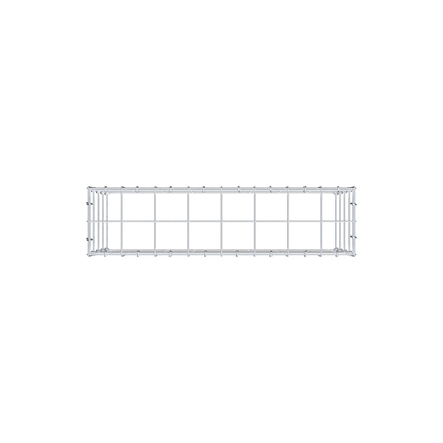 Anbaugabione Typ 3 80 cm x 40 cm x 20 cm (L x H x T), Maschenweite 10 cm x 10 cm, C-Ring