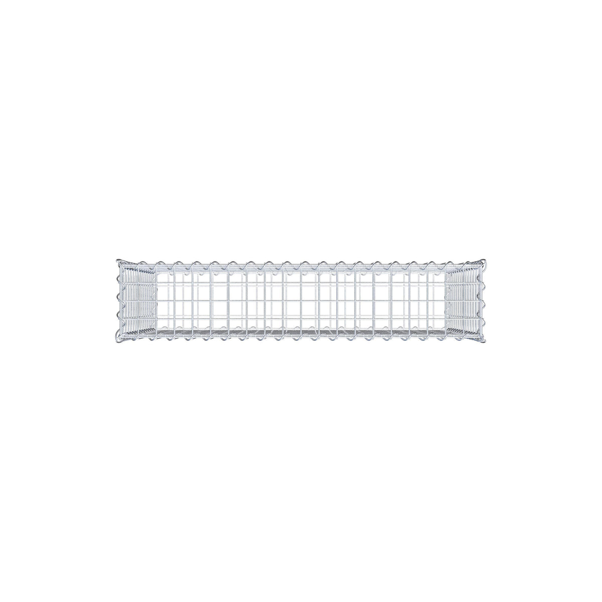 Gabion 100 cm x 70 cm x 20 cm (L x H x D), maskestørrelse 5 cm x 5 cm, spiral