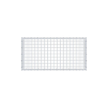 Gabion 100 cm x 20 cm x 50 cm (L x H x P), mailles 5 cm x 5 cm, anneau en C