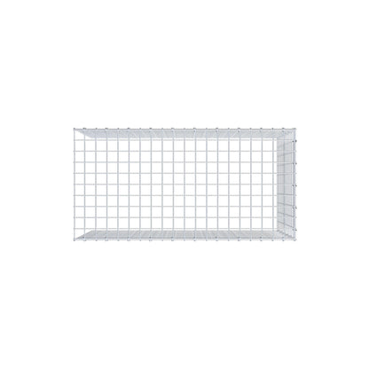 Monteret gabion type 4 100 cm x 60 cm x 50 cm (L x H x D), maskestørrelse 5 cm x 5 cm, C-ring