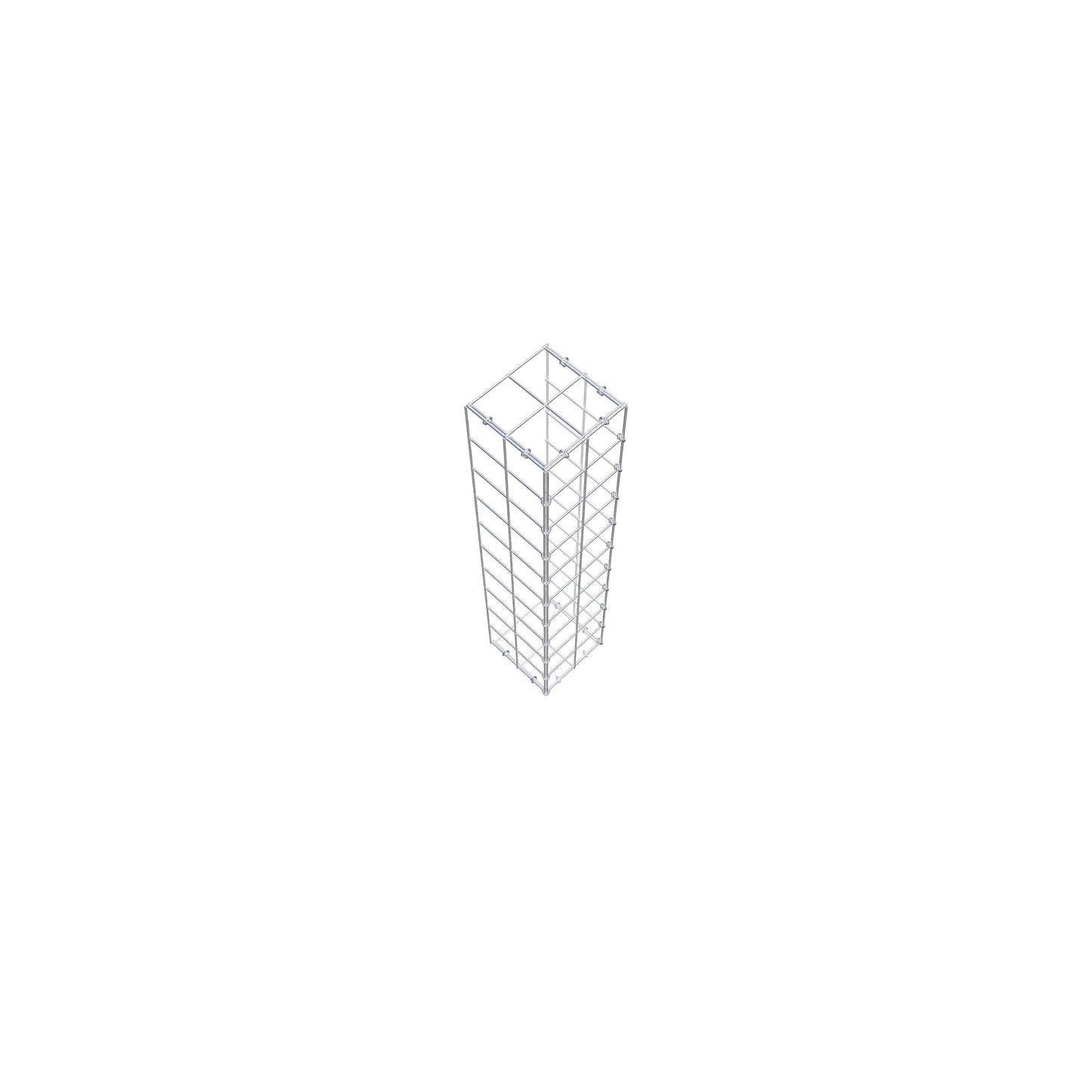 Fästbar gabion typ 2 100 cm x 20 cm x 20 cm (L x H x D), maskstorlek 10 cm x 10 cm, C-ring