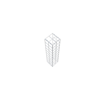 Fästbar gabion typ 2 100 cm x 20 cm x 20 cm (L x H x D), maskstorlek 10 cm x 10 cm, C-ring