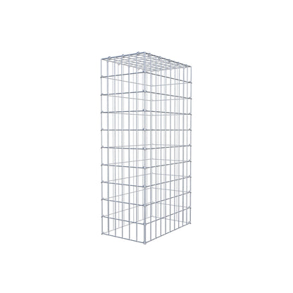 Typ 3 påbyggnadsgabion 100 cm x 50 cm x 30 cm (L x H x D), maskstorlek 5 cm x 10 cm, C-ring