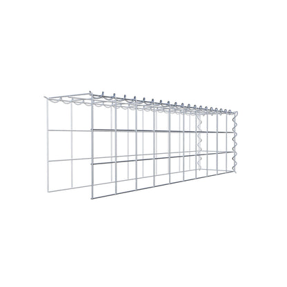 Gabion rapporté type 4 100 cm x 30 cm x 20 cm (L x H x P), mailles 10 cm x 10 cm, spirale