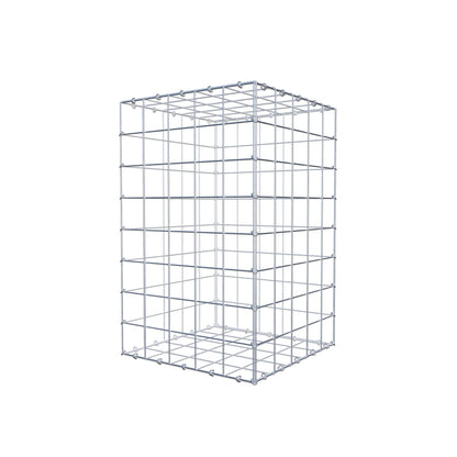 Gabion 80 cm x 50 cm x 50 cm (L x H x P), mailles 10 cm x 10 cm, anneau en C