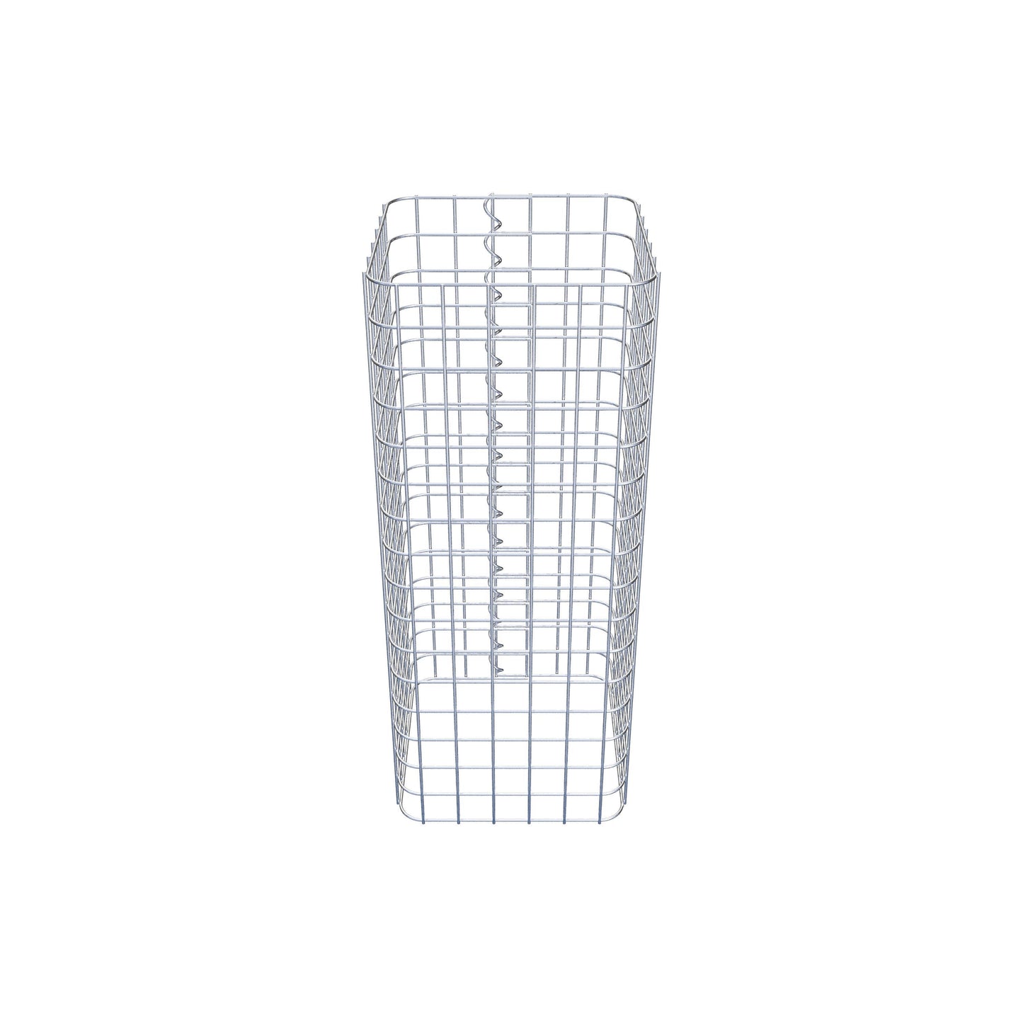 Gabionpelare, kantig 32 cm x 32 cm, 80 cm hög, MW 5 cm x 5 cm