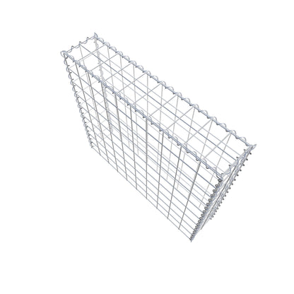 Gabion rapporté type 3 100 cm x 90 cm x 20 cm (L x H x P), mailles 10 cm x 10 cm, spirale
