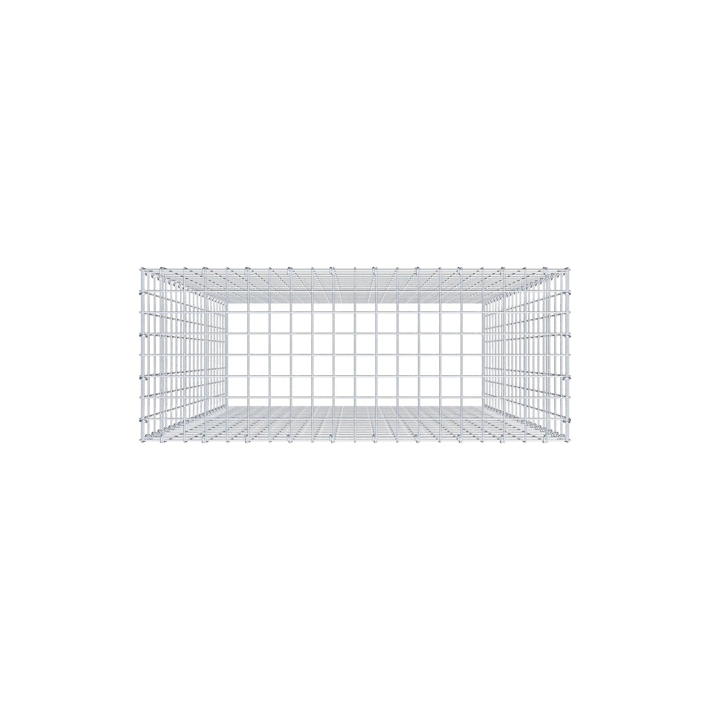 Pile aggiuntivo tipo 3 200 cm x 100 cm x 40 cm (L x H x P), maglia 5 cm x 10 cm, anello a C