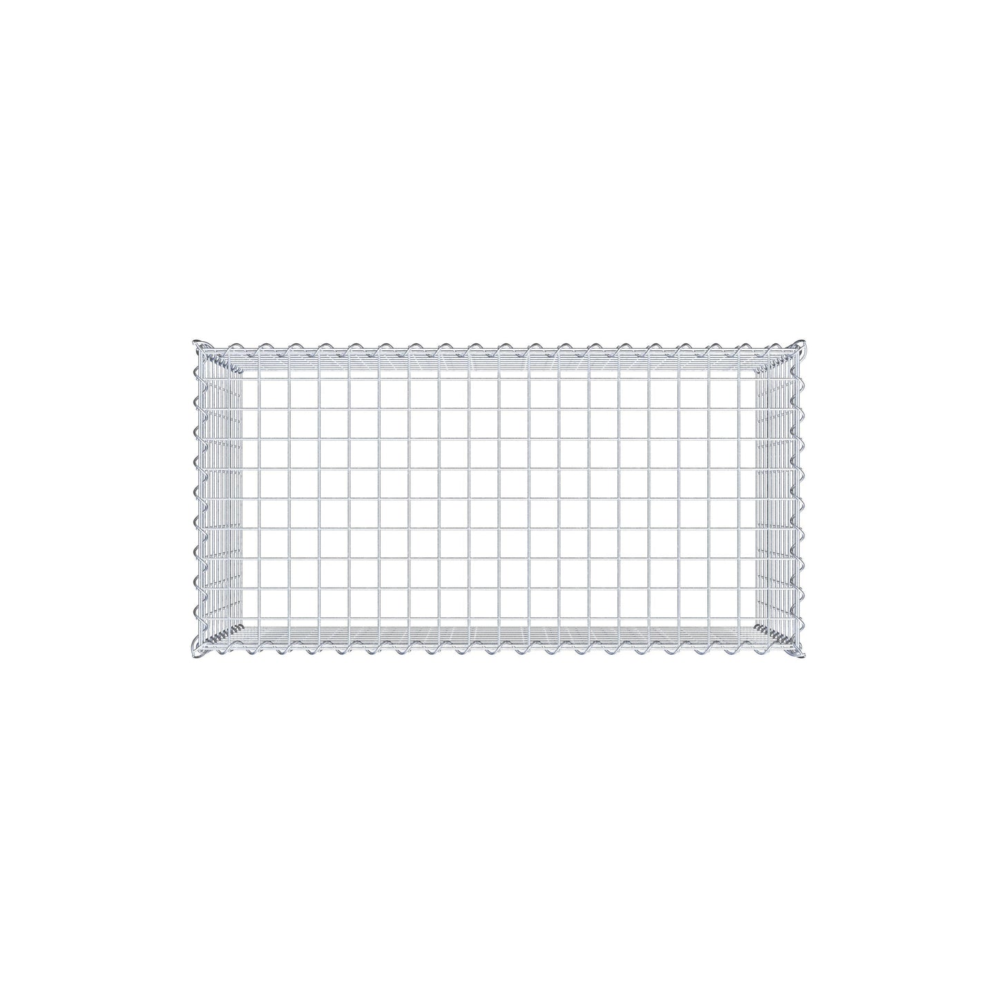 Gabion rapporté type 3 100 cm x 50 cm x 50 cm (L x H x P), mailles 5 cm x 5 cm, spirale