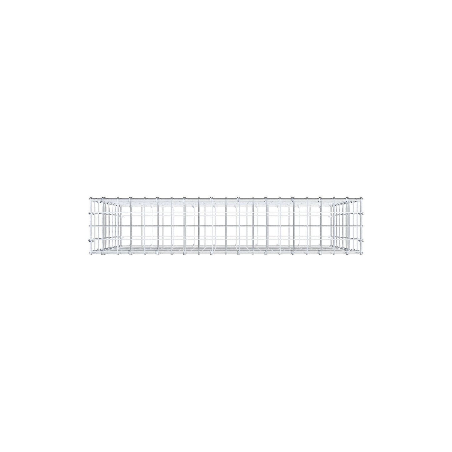 Gabion 100 cm x 90 cm x 20 cm (L x H x P), mailles 5 cm x 10 cm, anneau en C