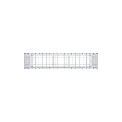Gabion 100 cm x 90 cm x 20 cm (L x H x P), mailles 5 cm x 10 cm, anneau en C