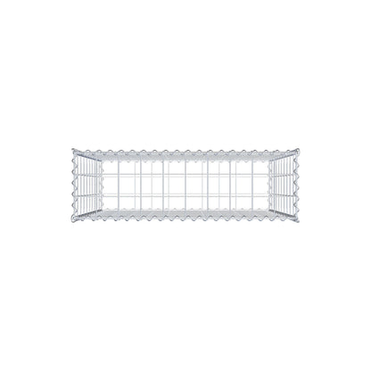 Gabião 100 cm x 100 cm x 30 cm (C x A x P), malhagem 10 cm x 10 cm, espiral