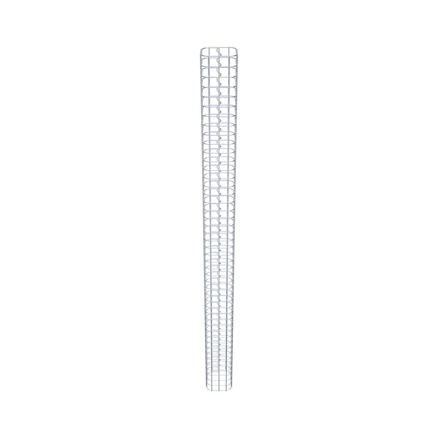 Colonna di gabbioni quadrata 17 cm x 17 cm, 230 cm di altezza, MW 5 cm x 5 cm