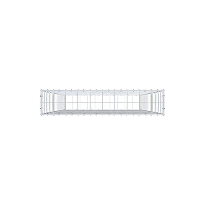 Gabion 200 cm x 100 cm x 20 cm (L x H x D), maskstorlek 10 cm x 10 cm, C-ring