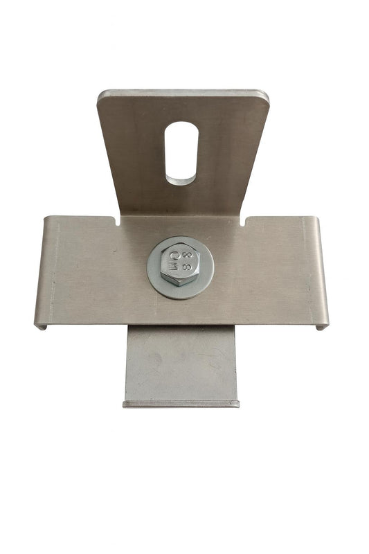 Grampo com suporte de vedação Malha 10 x 10 cm, alumínio