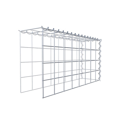 Gabion rapporté type 4 80 cm x 40 cm x 20 cm (L x H x P), mailles 10 cm x 10 cm, spirale