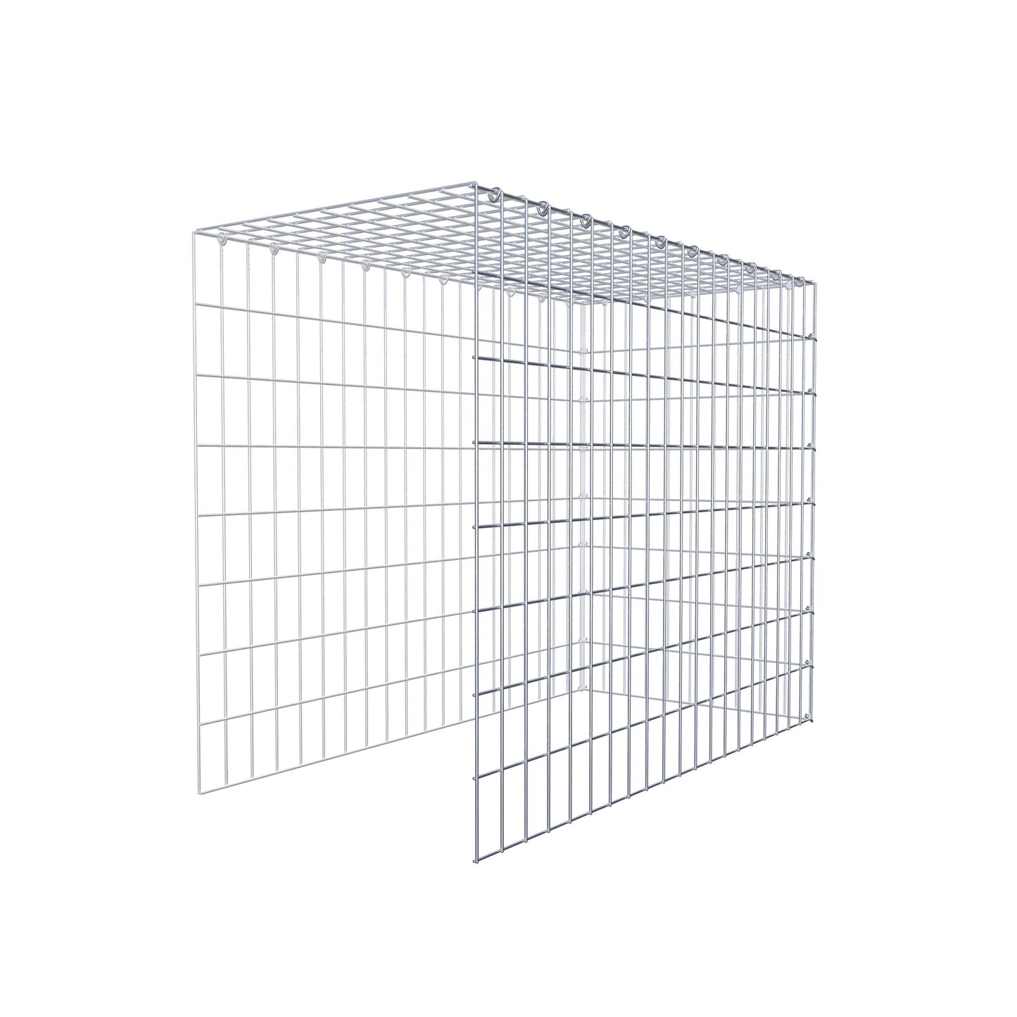 Pile aggiuntivo tipo 4 100 cm x 80 cm x 50 cm (L x H x P), maglia 5 cm x 10 cm, anello a C