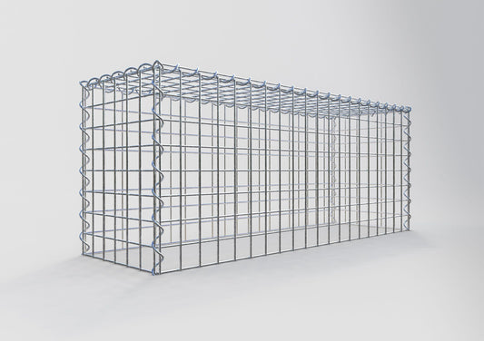 Gabbione aggiuntivo tipo 3 100 cm x 40 cm x 30 cm (L x A x P), dimensione maglia 5 cm x 5 cm, a spirale