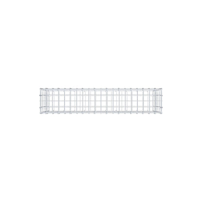 Gabion 100 cm x 50 cm x 20 cm (L x H x P), mailles 5 cm x 10 cm, anneau en C