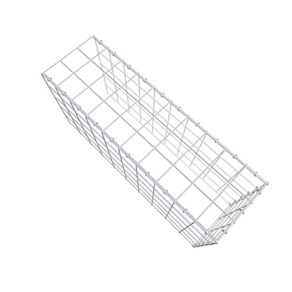 Monteret gabion type 4 100 cm x 50 cm x 30 cm (L x H x D), maskestørrelse 10 cm x 10 cm, C-ring