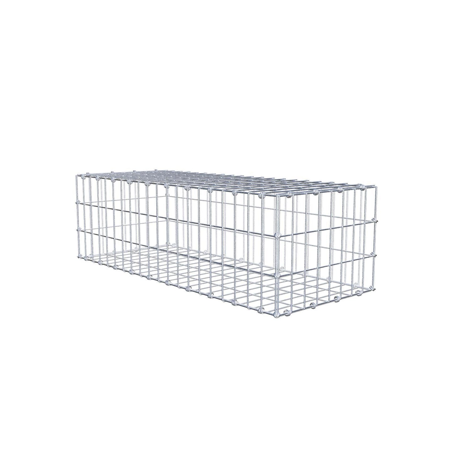 Gabion 100 cm x 30 cm x 40 cm (L x H x P), mailles 5 x 10 cm, anneau en spirale