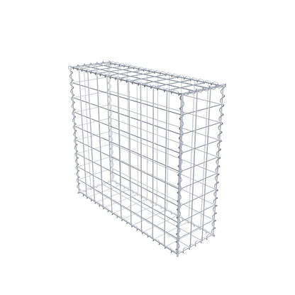 Gabião 100 cm x 90 cm x 30 cm (C x A x P), malhagem 10 cm x 10 cm, espiral