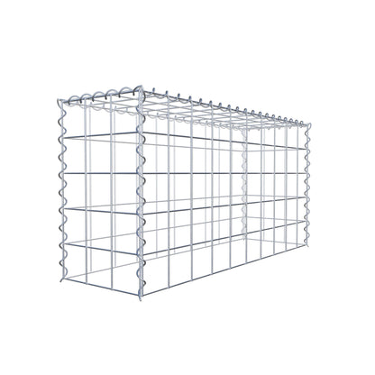 Anbaugabione Typ 3 100 cm x 50 cm x 30 cm (L x H x T), Maschenweite 10 cm x 10 cm, Spirale