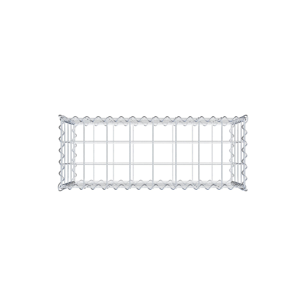 Gabione 80 cm x 40 cm x 30 cm (L x H x T), Maschenweite 10 cm x 10 cm, Spirale