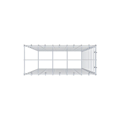 Fourche rapportée type 4 100 cm x 50 cm x 20 cm (L x H x P), mailles 10 cm x 10 cm, anneau C