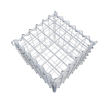 Gabion 30 cm x 30 cm x 30 cm (L x H x D), maskstorlek 5 cm x 5 cm, spiral