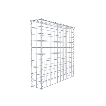 Gabion rapporté type 3 100 cm x 100 cm x 20 cm (L x H x P), mailles 10 cm x 10 cm, spirale