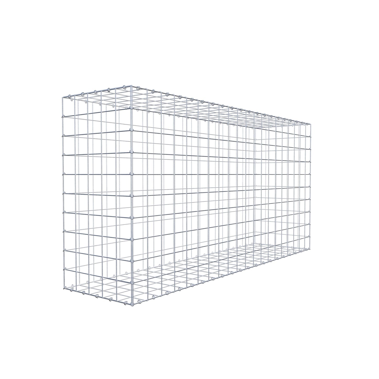 Gabião 200 cm x 100 cm x 50 cm (C x A x P), malhagem 10 cm x 10 cm, anel C