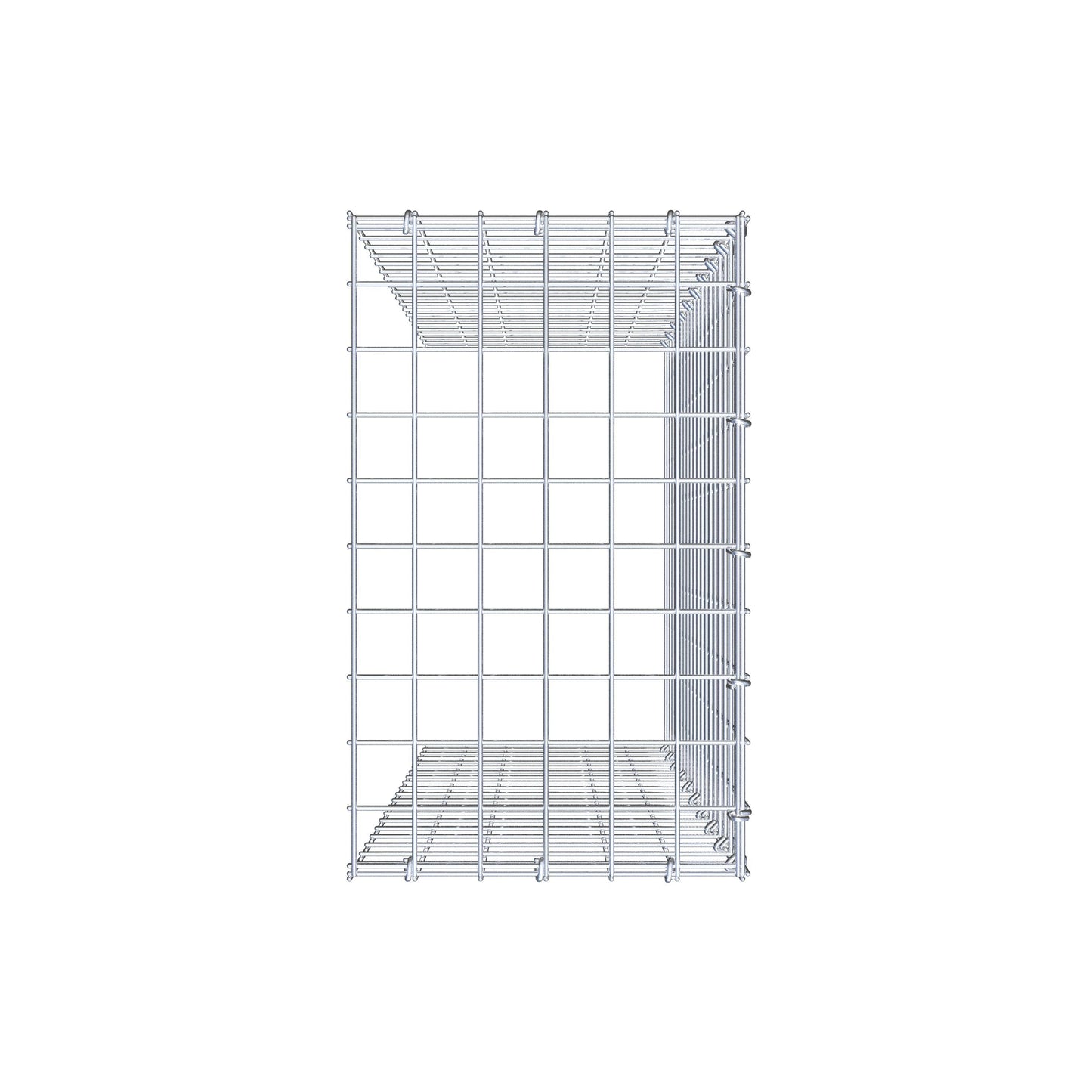 Fourche rapportée type 4 100 cm x 30 cm x 50 cm (L x H x P), mailles 5 cm x 5 cm, anneau C
