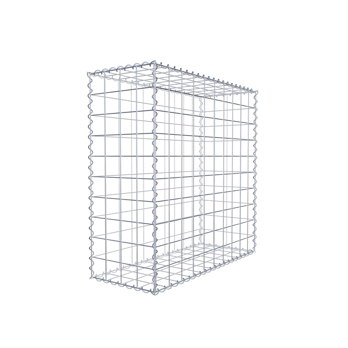Gabion 100 cm x 100 cm x 40 cm (L x H x P), mailles 10 cm x 10 cm, spirale