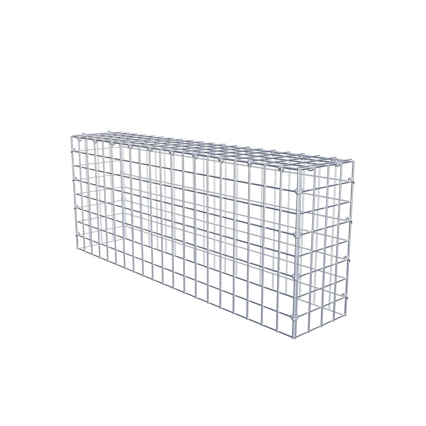 Gabbione aggiuntivo di tipo 3 100 cm x 40 cm x 20 cm (L x H x P), maglia 5 cm x 5 cm, anello a C