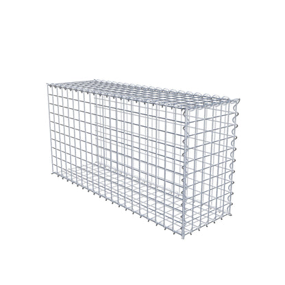 Gabion rapporté type 2 100 cm x 50 cm x 30 cm (L x H x P), mailles 5 cm x 5 cm, spirale