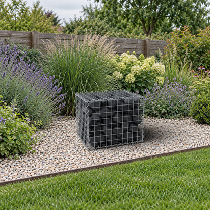Gabion 50 cm x 40 cm x 40 cm (L x H x P), mailles 5 cm x 5 cm, spirale