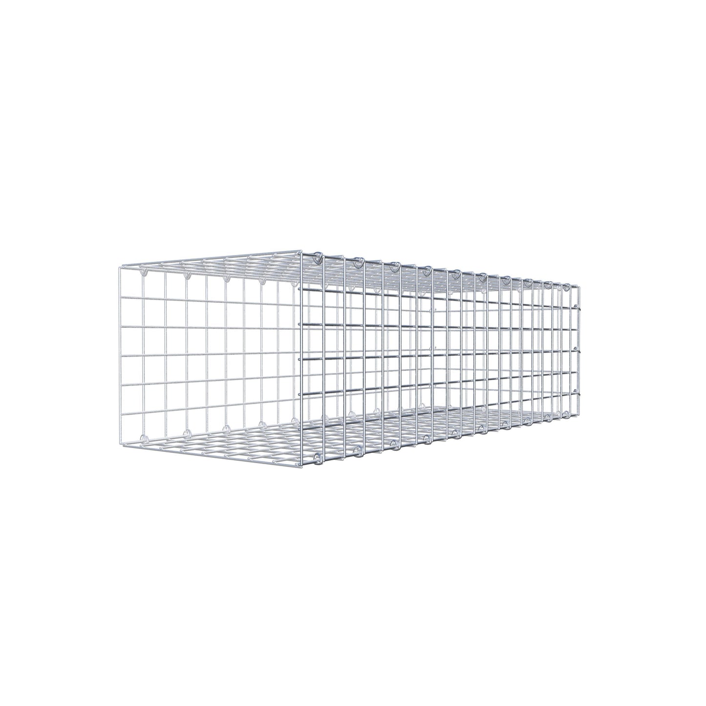 Gabbione aggiuntivo di tipo 2 100 cm x 30 cm x 40 cm (L x H x P), maglia 5 cm x 5 cm, anello a C