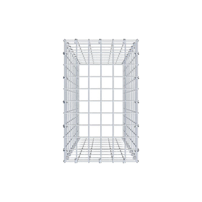 Mounted gabion type 3 100 cm x 30 cm x 50 cm (L x H x D), mesh size 5 cm x 10 cm, C-ring