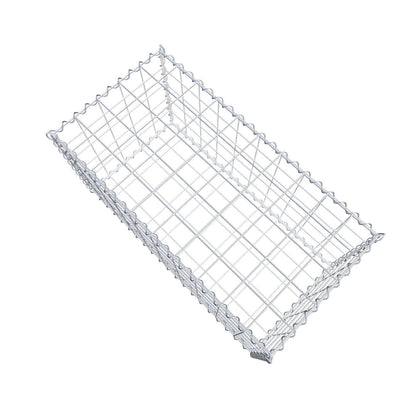 Set di 2 gabbioni 100 cm x 50 cm x 50 cm (L x H x P), maglia 10 x 10 cm, spirale