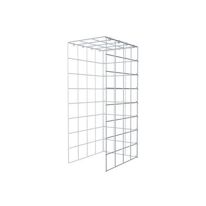 Monteret gabion type 4 80 cm x 40 cm x 30 cm (L x H x D), maskestørrelse 10 cm x 10 cm, C-ring