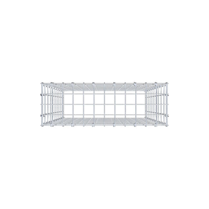 Mounted gabion type 3 100 cm x 60 cm x 20 cm (L x H x D), mesh size 5 cm x 10 cm, C-ring
