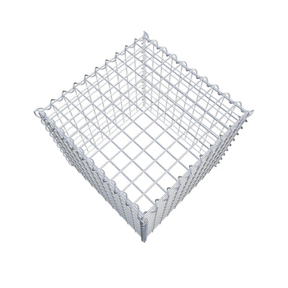 Gabion rapporté type 3 50 cm x 50 cm x 50 cm (L x H x P), mailles 5 cm x 5 cm, spirale